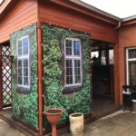 outdoor curtains with ivy