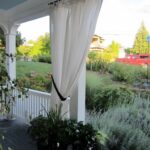 outdoor curtains white fabric