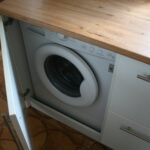 washing machine in the kitchen