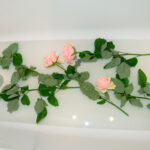 bain avec des roses