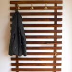 hallway hanger made of parallel boards