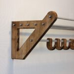 hanger with wooden hooks