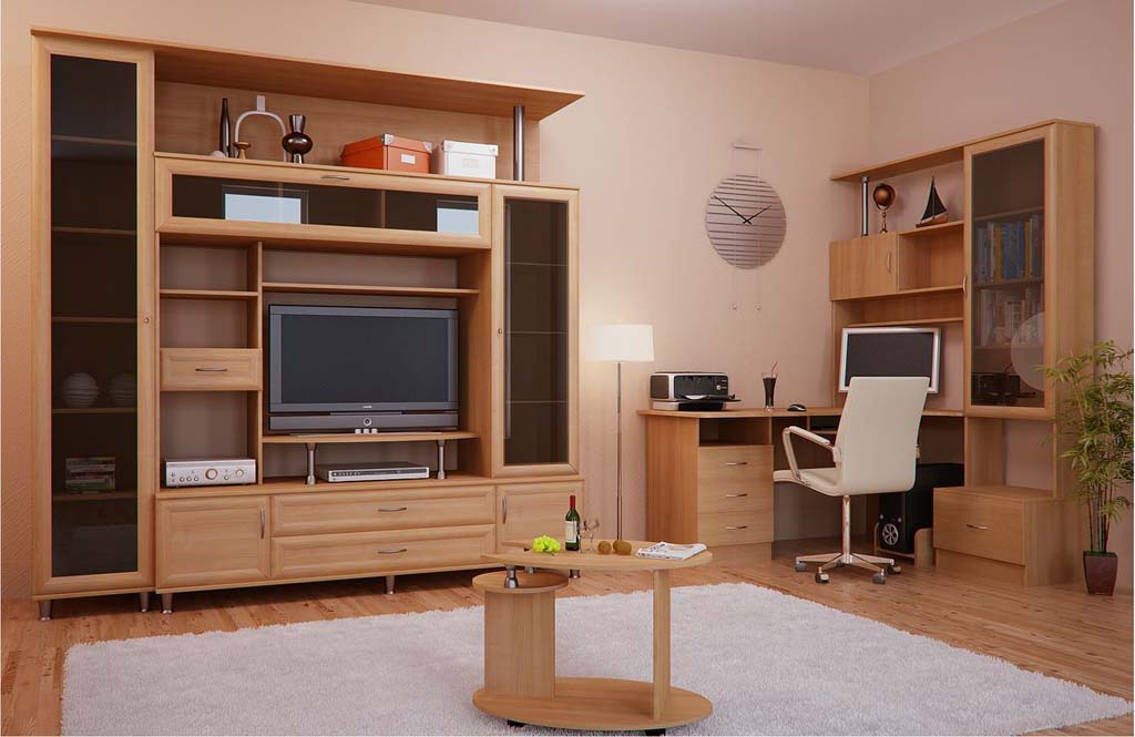 choice of wall with computer desk