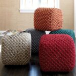 pleteni pouf kvadrat