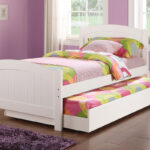 pull-out bed in pastel colors