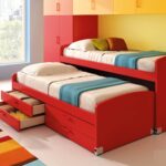 pull-out bed red