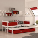 pull-out bed burgundy