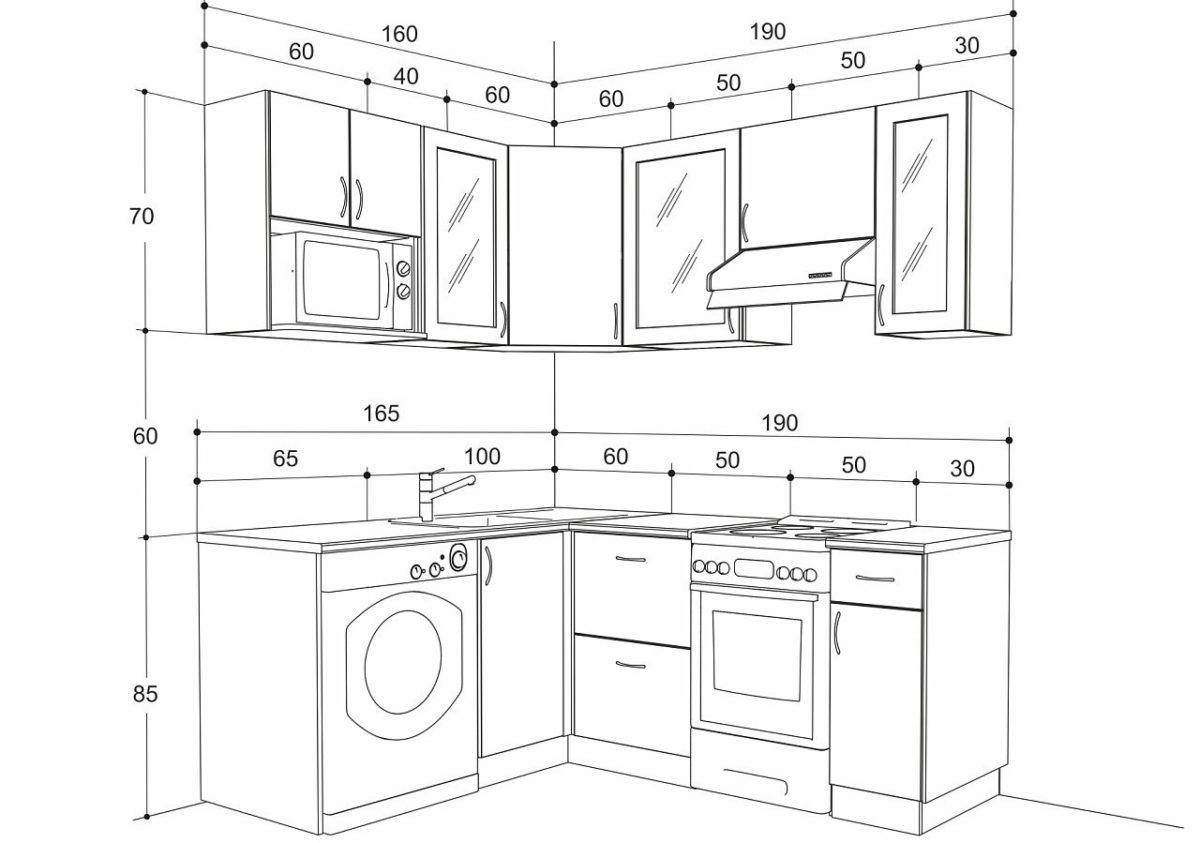 kitchen drawing