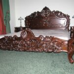 carved bed