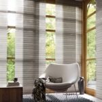 japanese curtains with armchair