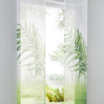 japanese curtains with fern