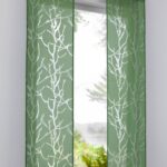 japanese curtains green