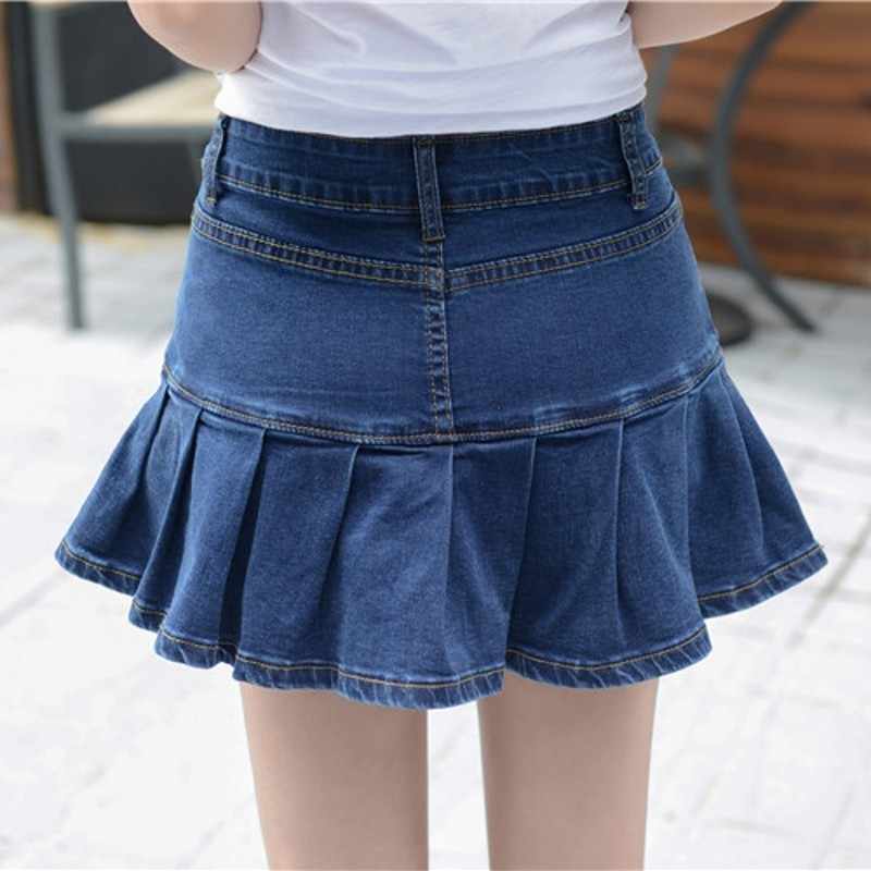 flared jeans skirt