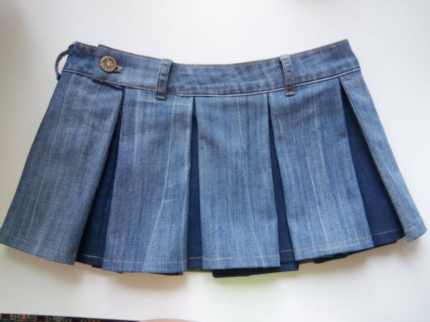 flared jeans skirt