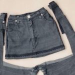 DIY jeans skirt types of decor