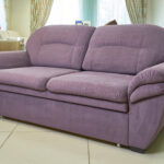 suede sofa violet