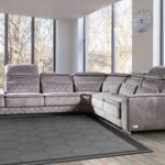 suede sofa gray