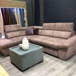 suede sofa brown