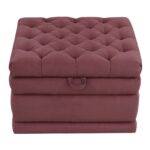 suede pouf