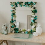 miroir en fleurs