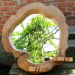 mirror made of wood