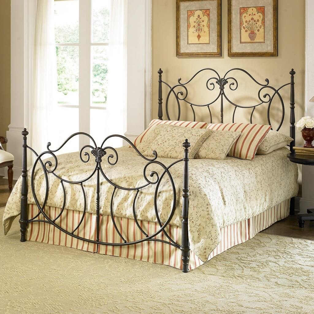 Wrought iron bed