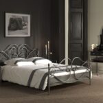 wrought iron bed gray