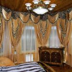 gold curtains design