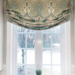 English curtains with ornament