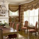 English curtains on large windows