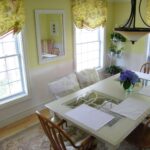 English curtains in the dining room