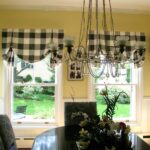 checkered english curtains