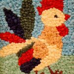 rooster napkin appliques