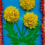 napkin appliques yellow flowers