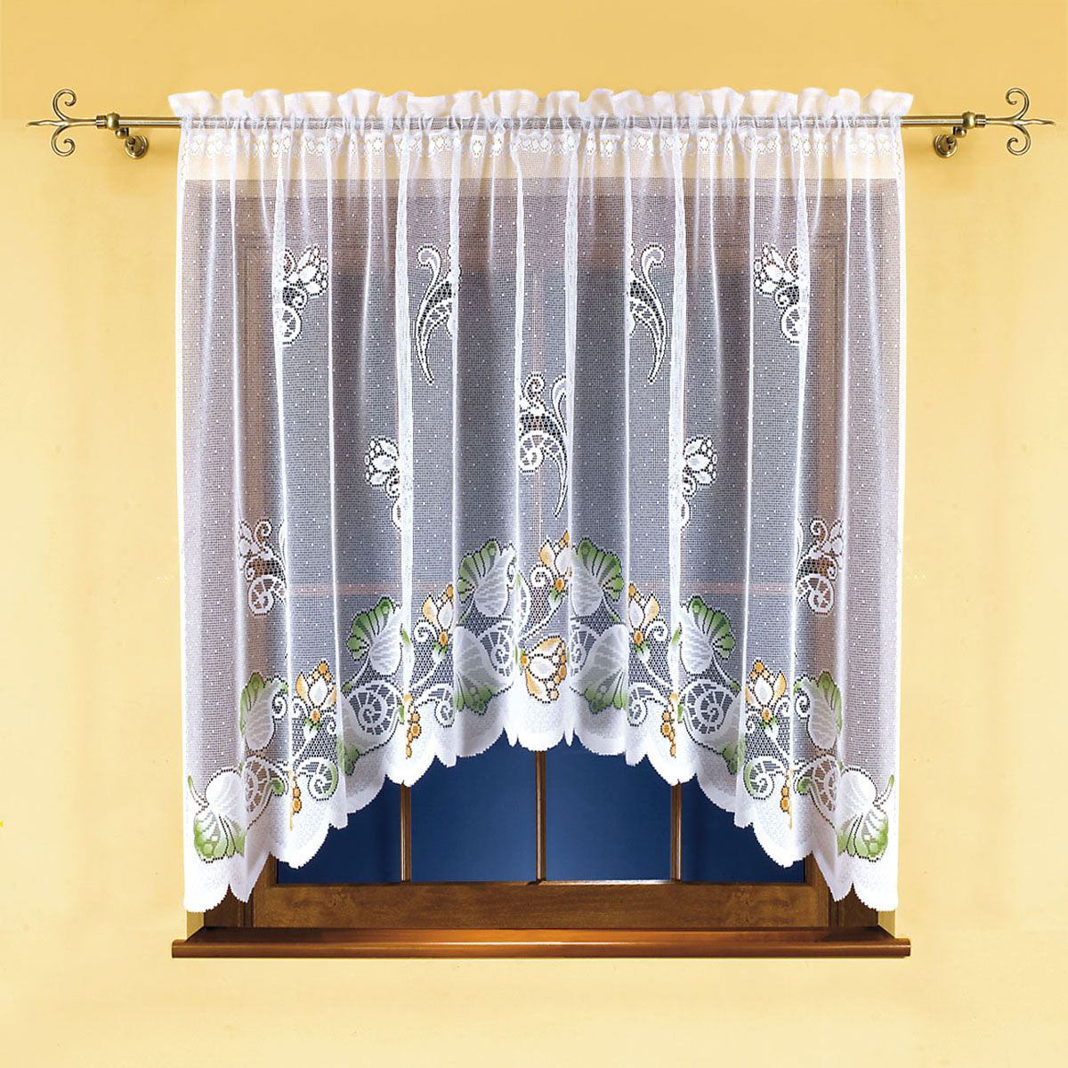 curtains arch from natural fabrics