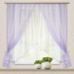 arched curtains lilac