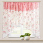 arched curtains pink