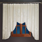 arched curtains white