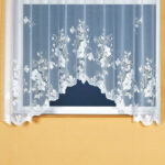 arched curtains with embroidery