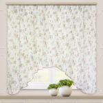 arched curtains in small flower