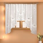 arched curtains white tulle