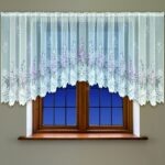 arched curtains with lace