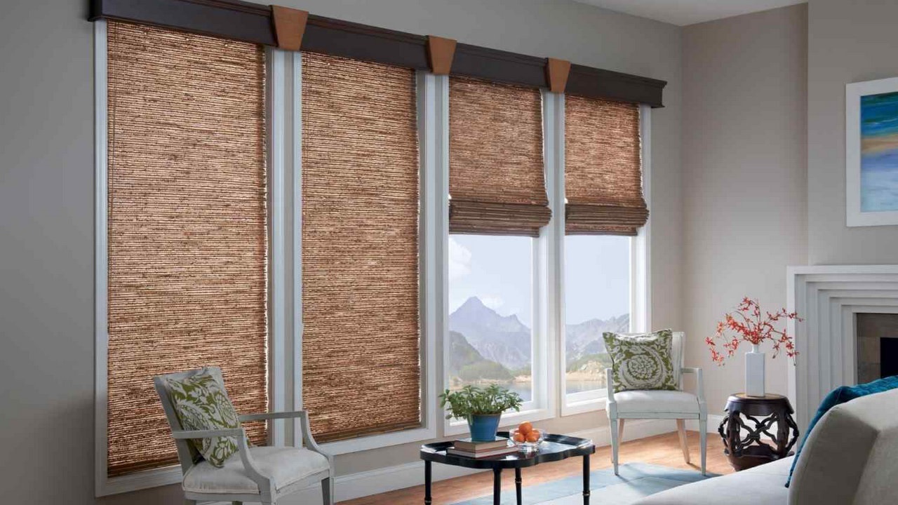 bamboo curtains in the interior