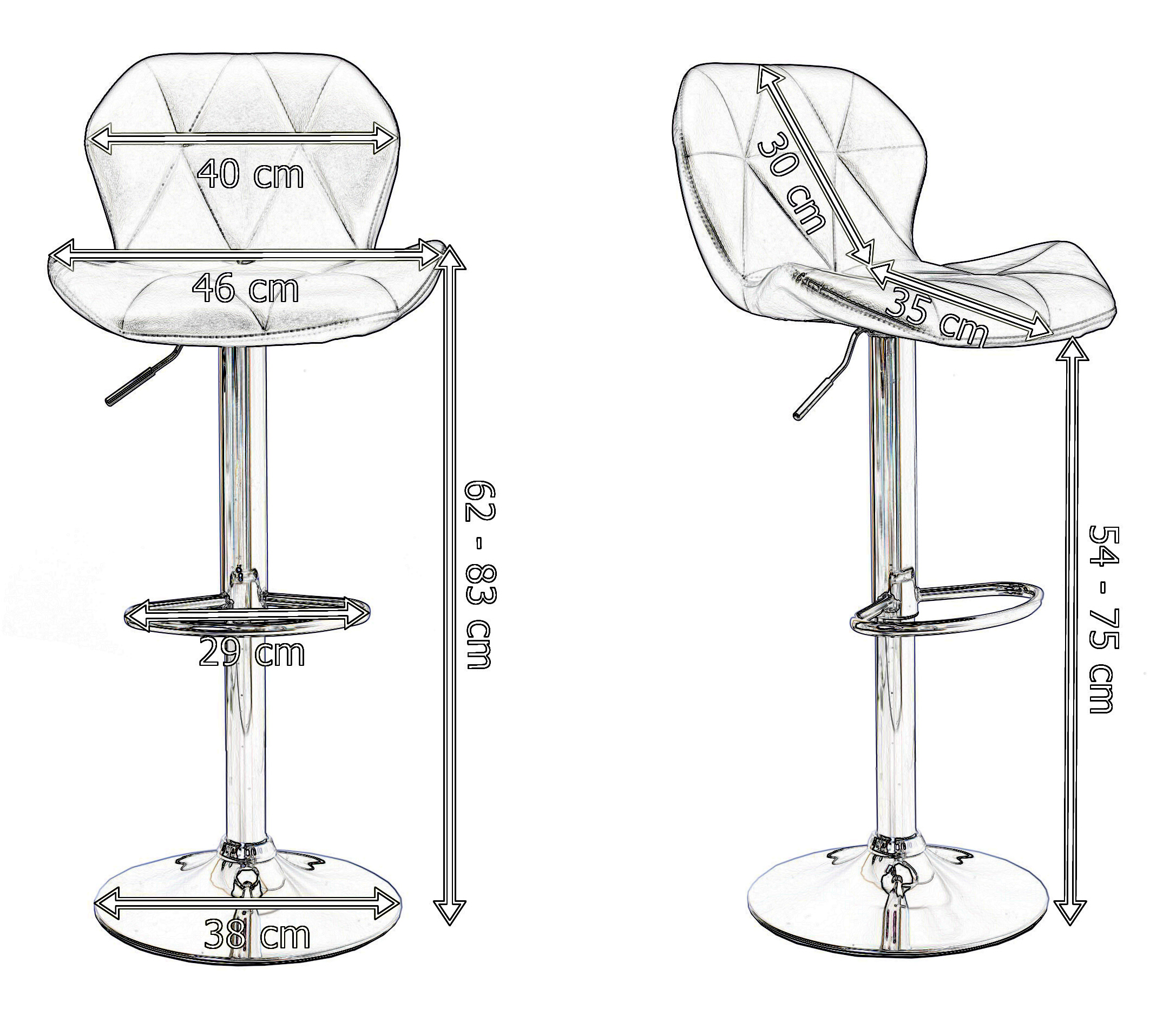 bar stools blueprint