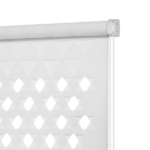 white roller blinds perforation