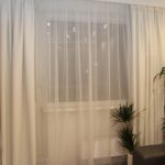 white curtains tulle