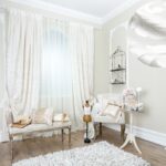 white curtains with fluffy carpet