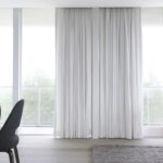 white curtains straight