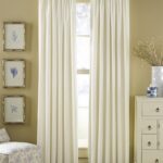 white curtains with pleats