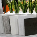 concrete furniture pot